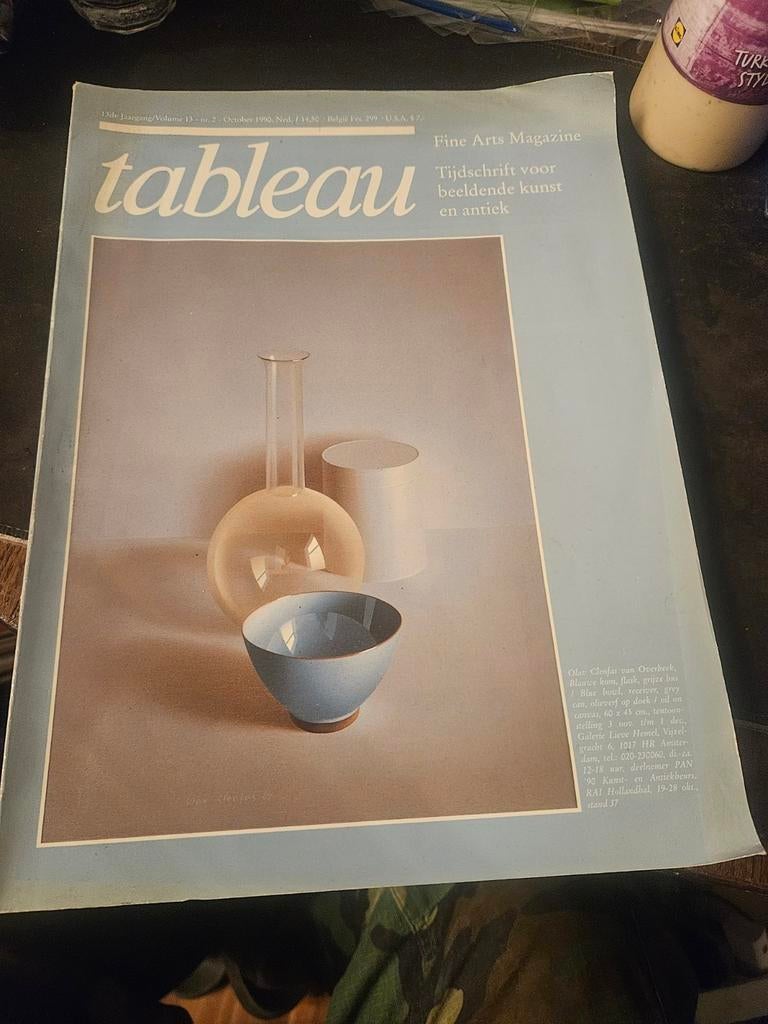Tableau Fine Arts Magazine - Oktober 1992, Ophalen of Verzenden, Gelezen, Overige typen