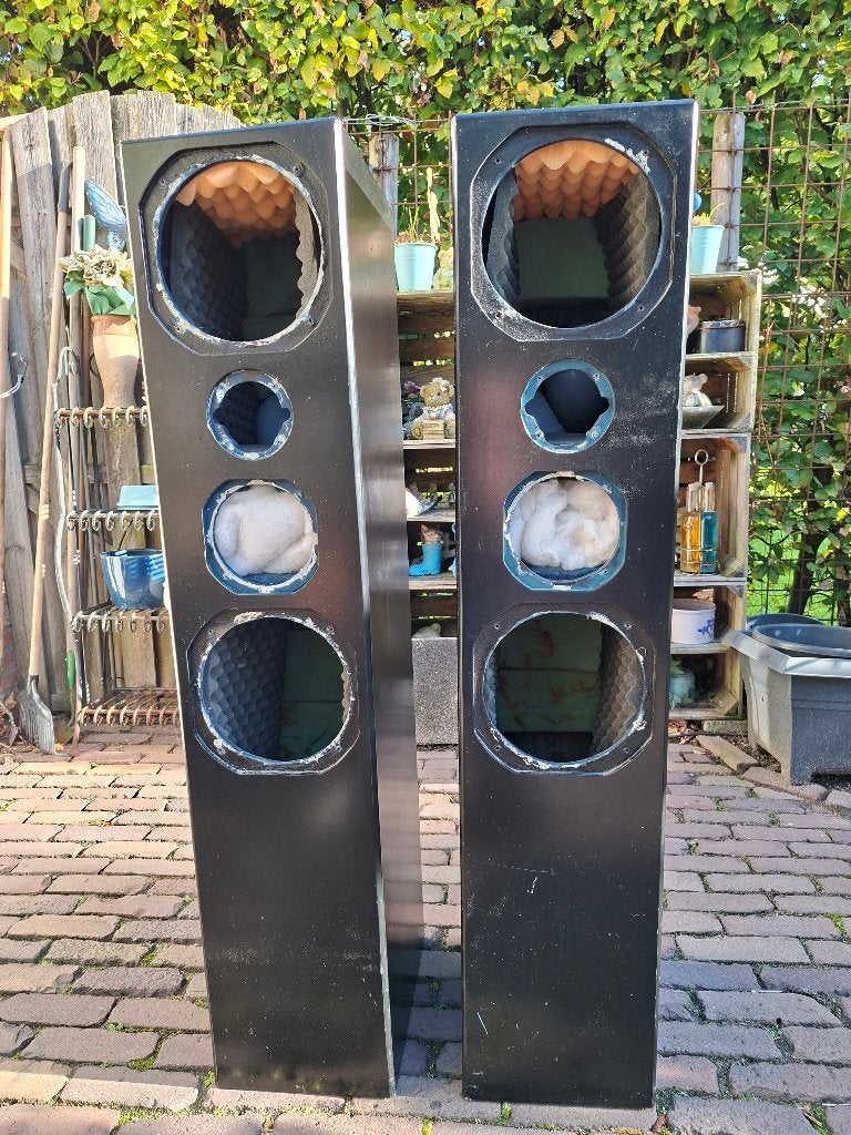 GRATIS Luidsprekerkasten+Demping en Kabelaansluiting GRATIS, Ophalen, Gebruikt, Minder dan 60 watt, Overige merken