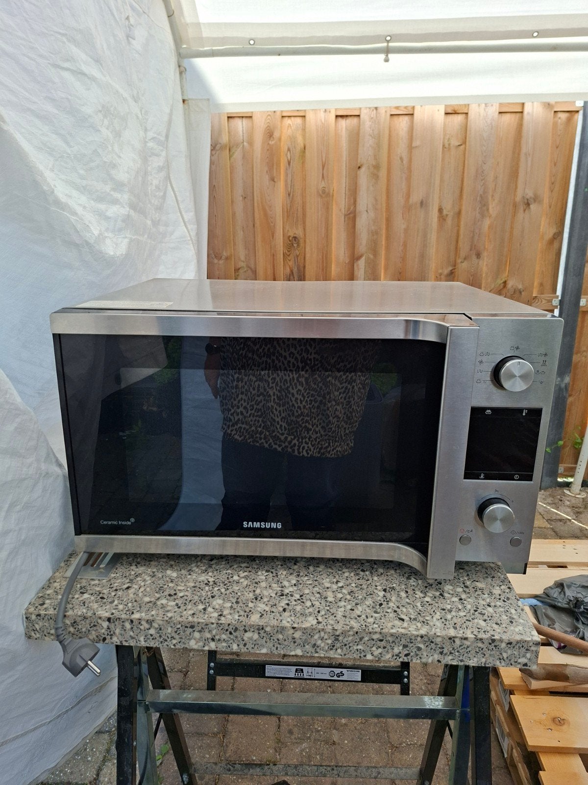 Combi magnetron Samsung, Witgoed en Apparatuur, Magnetrons, Ophalen, Combimagnetron, Gebruikt, Draaiplateau
