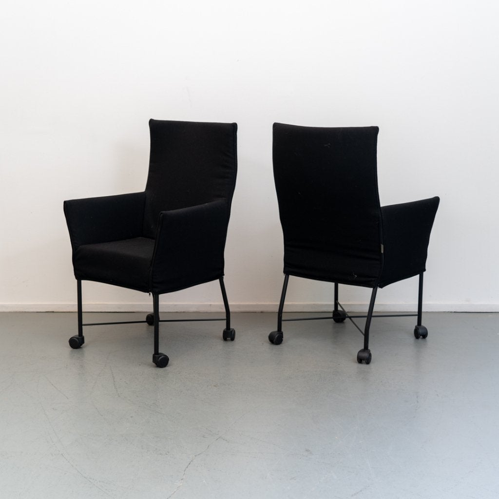 Montis Chaplin eetkamerstoelen Zwart Stof, Niet ingevuld, Zo goed als nieuw, Niet ingevuld, Niet ingevuld
