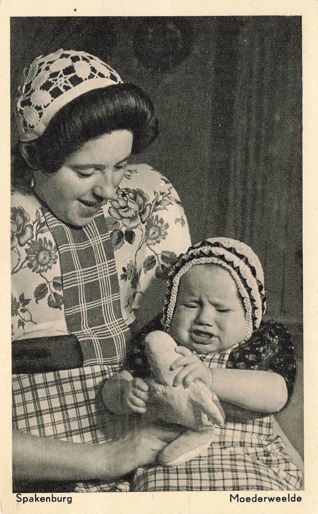 Spakenburg, Moederweelde, Klederdracht, Ophalen of Verzenden, 1940 tot 1960, Ongelopen, Utrecht