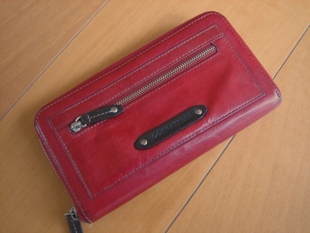 Exclusieve rood leren portefeuille GIGI FRATELLI snazzeys, Overige merken, Verzenden, Nieuw, Leer