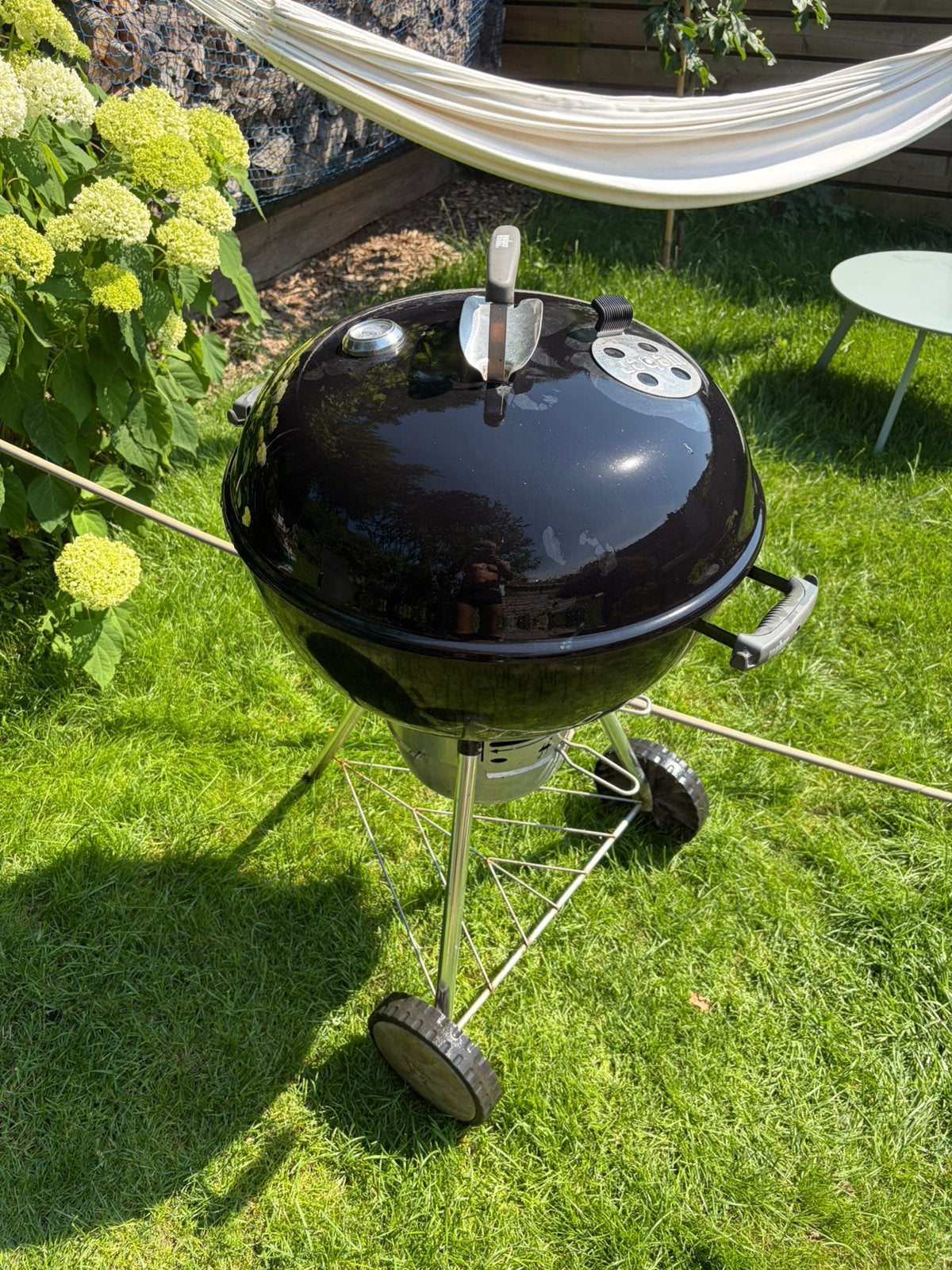 Weber original kettle barbeque 57cm, Ophalen of Verzenden, Gebruikt