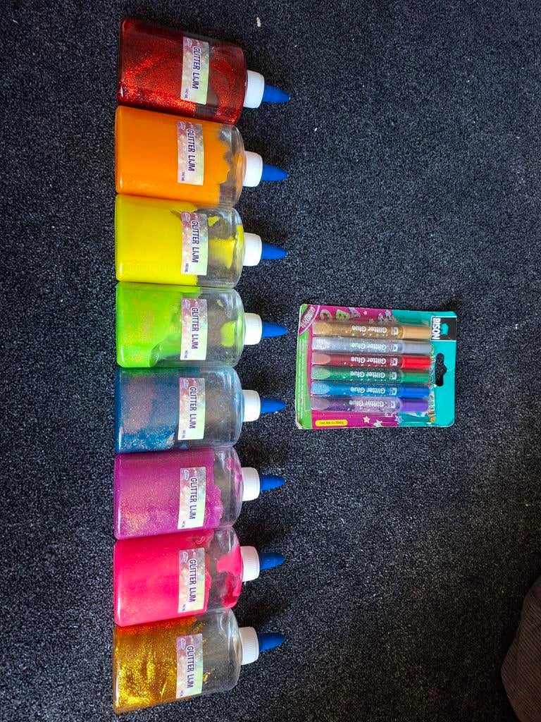Glitter lijm, Ophalen, Gebruikt, Knutselwerk