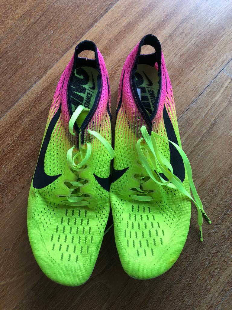 Nike atletiek spikes maat 45,5, Ophalen of Verzenden, Zo goed als nieuw, Spikes, Nike