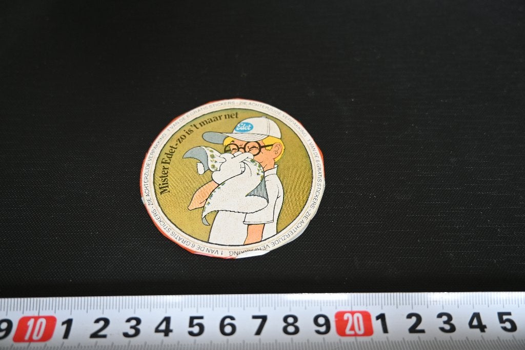 sticker Mister EDET zo is 't maar net  strip, Verzamelen, Ophalen, Zo goed als nieuw