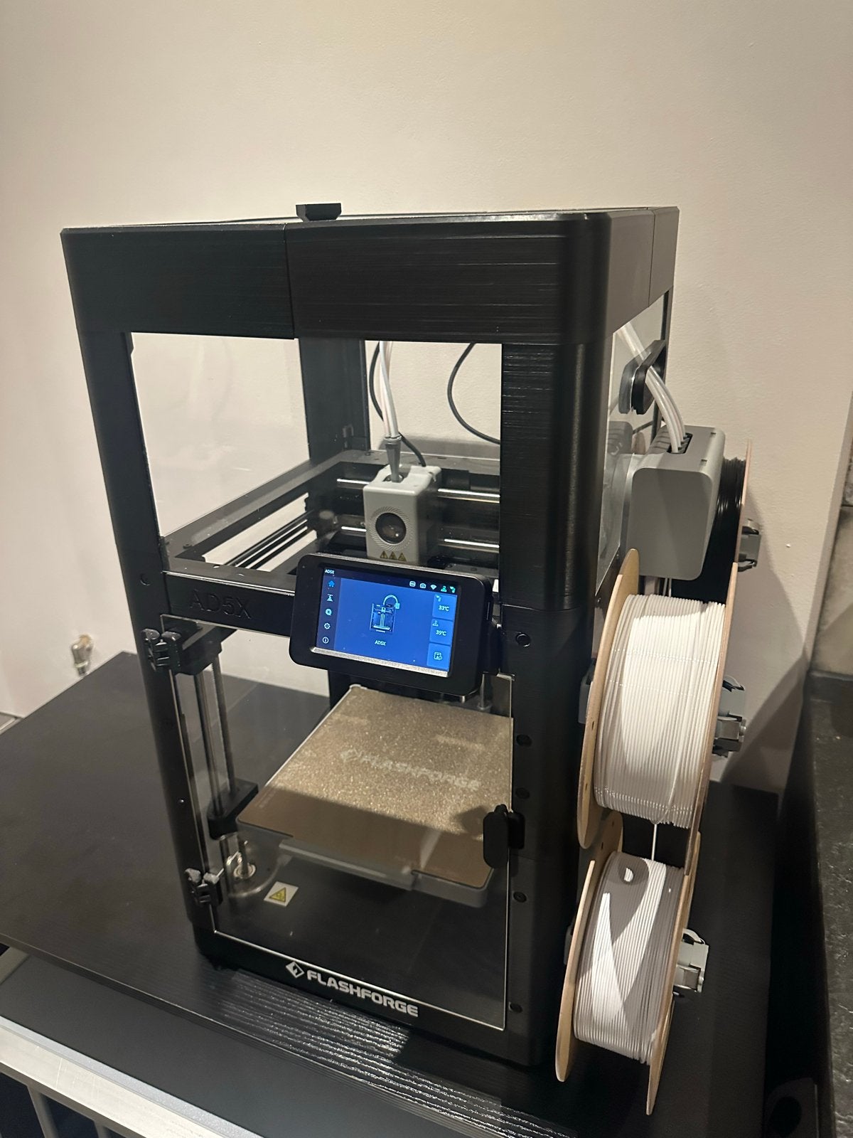 Flashforge AD5X 3D-printer met AMS, behuizing en camera, Computers en Software, Ophalen, Ingebouwde Wi-Fi, Zo goed als nieuw, Filament