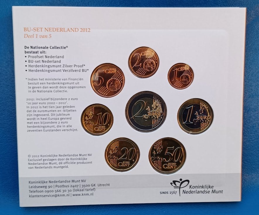 BU-Set 2012 - Ondernemerschap in Nederland, Heineken, Verzenden, Koningin Beatrix, Euro's, Setje