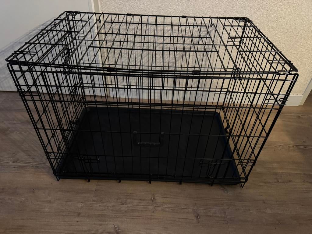 zgan zwarte bench (Flamingo) 93x59x62 met handige opklapdeur, Ophalen, Zo goed als nieuw