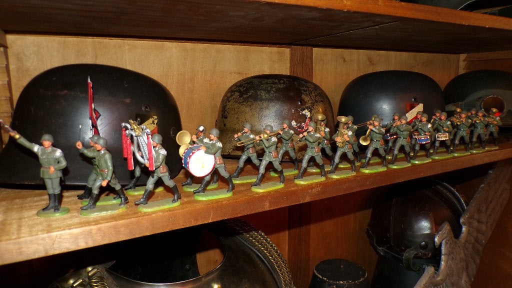 Complete set Elastolin fanfarekorps - 27 stuks - Mint, Verzamelen, Verzenden, Landmacht, Duitsland, Miniatuur of Beeldje