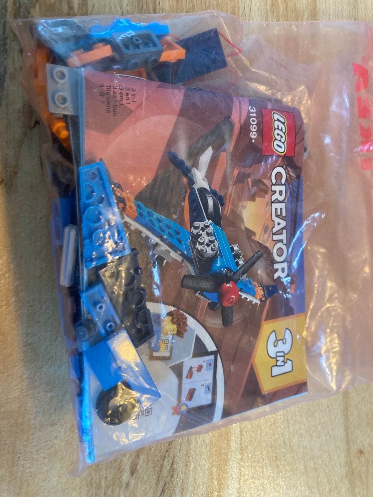 Lego Creator 31099 Propellervliegtuig 3-in-1 compleet, Gebruikt, Lego, Ophalen of Verzenden, Inclusief instructies
