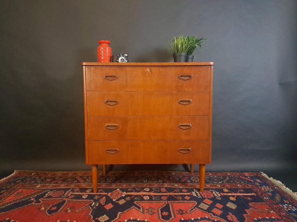 Vintage Midcentury Design Retro Ladekast, Ophalen, Gebruikt, ., 50 tot 100 cm
