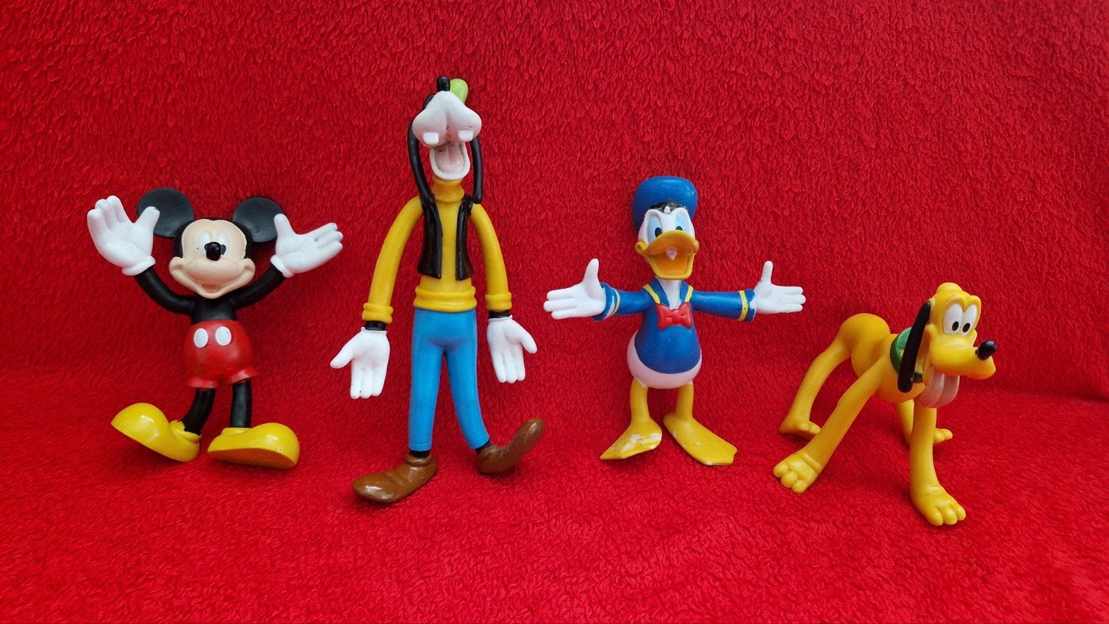Walt Disney rubberen figuren/figuur Pluto Donald Duck, Verzamelen, Ophalen of Verzenden, Goofy of Pluto, Beeldje of Figuurtje