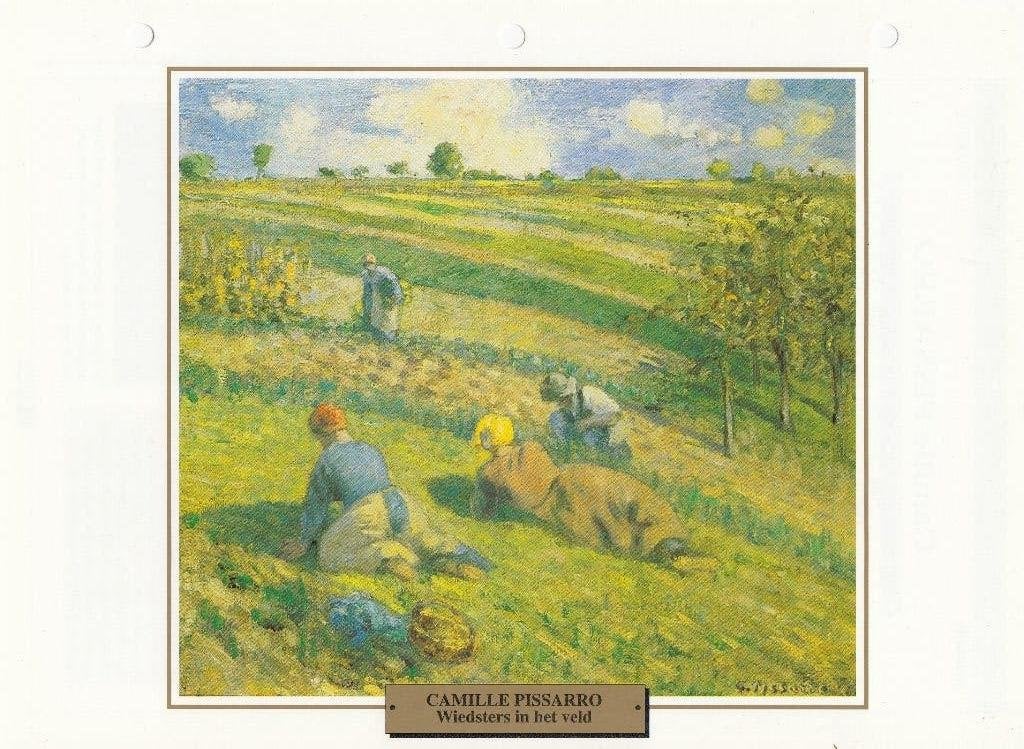 Camille Pissarro Print Wiedsters in het veld, Antiek en Kunst, Kunst | Overige Kunst, Ophalen of Verzenden