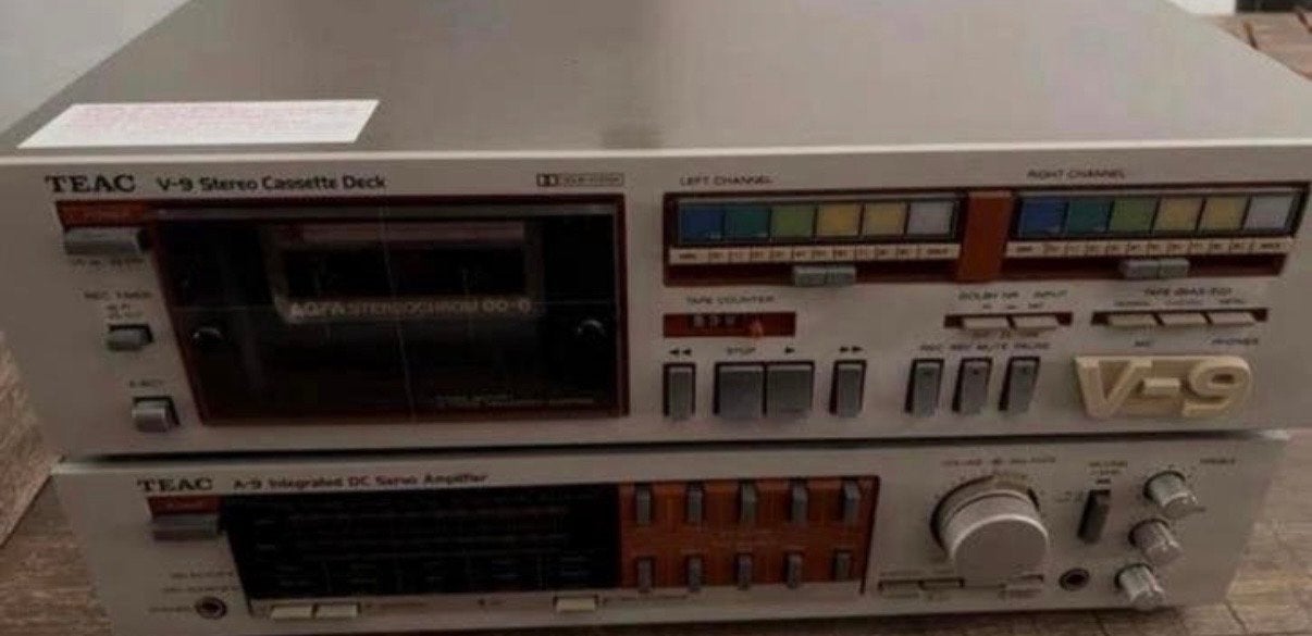 Teac V9 Cassettedeck & A9 Versterker - Unieke Set, Audio, Tv en Foto, Ophalen, Enkel, Overige merken, Tape counter