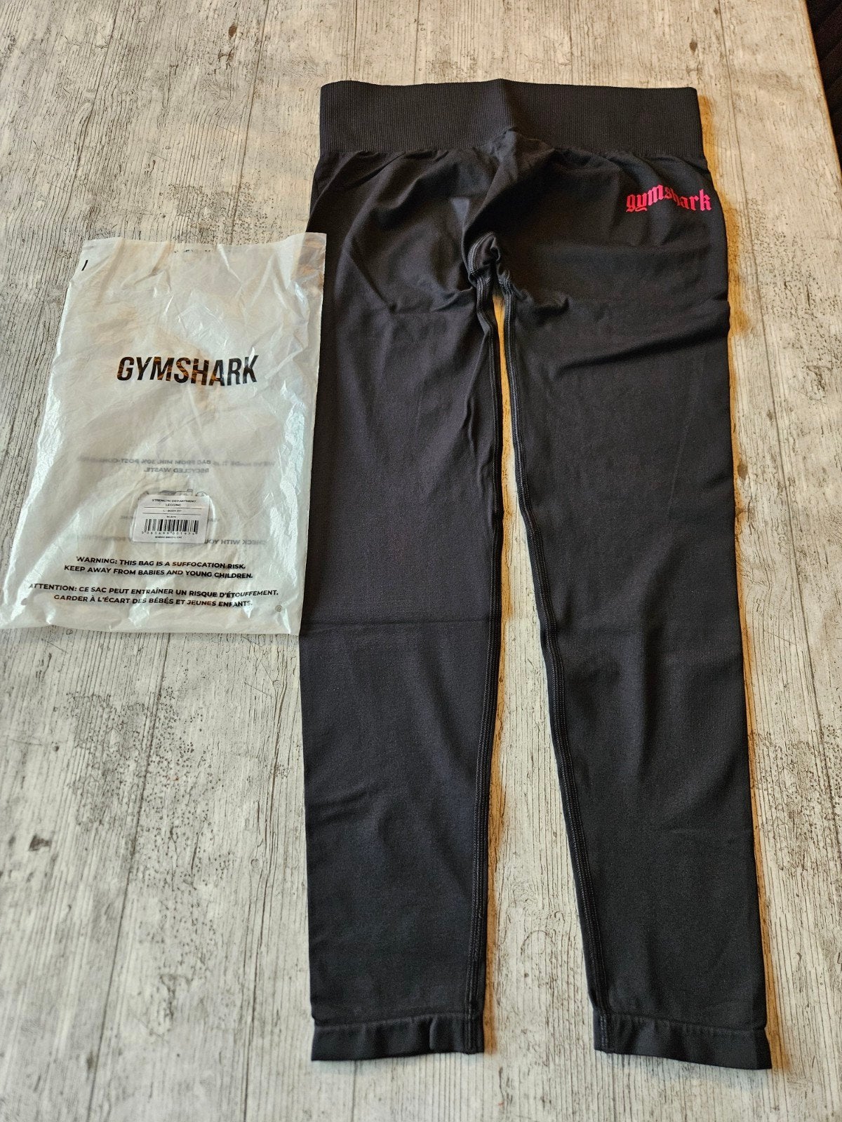Nieuwe zwarte Gymshark legging maat L body fit, Legging, Zwart, Nieuw, Ophalen of Verzenden
