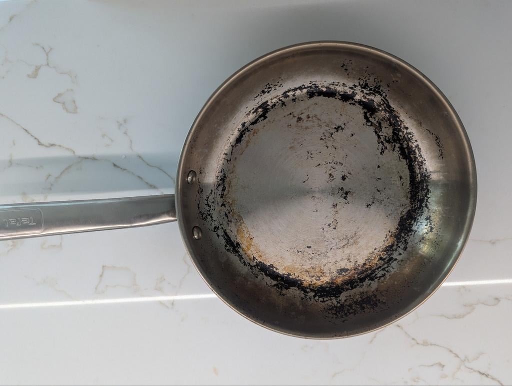 Koekenpan + pannenkoekenpan te koop!, Ophalen, Gebruikt, Rvs