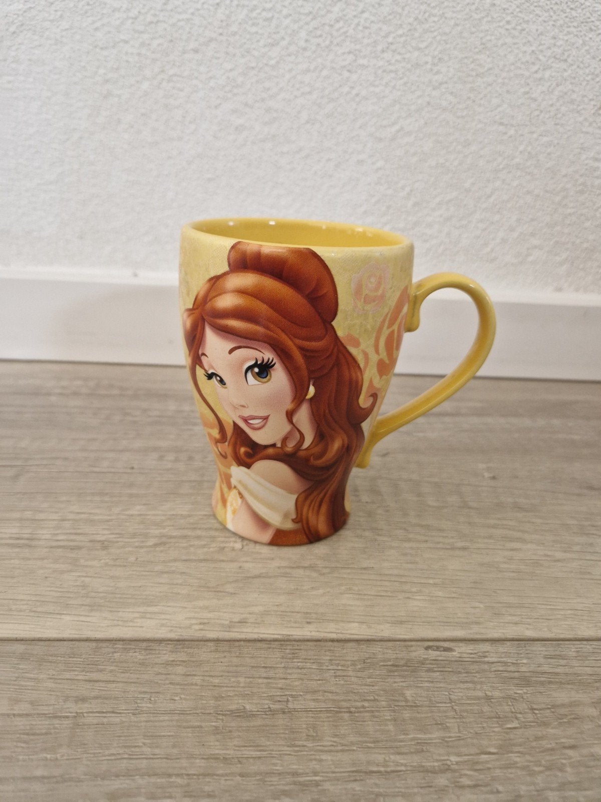 Disney store mok belle en het beest beauty beast prinses, Ophalen of Verzenden, Assepoester of Belle, Zo goed als nieuw, Servies