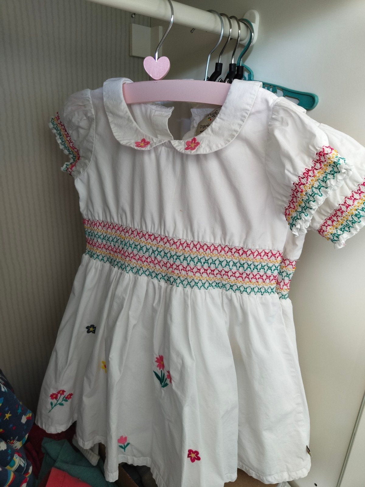 Twee dezelfde Frugi jurkjes maat 86/92 tweeling, Ophalen of Verzenden, Gebruikt, Meisje, Jurkje of Rokje