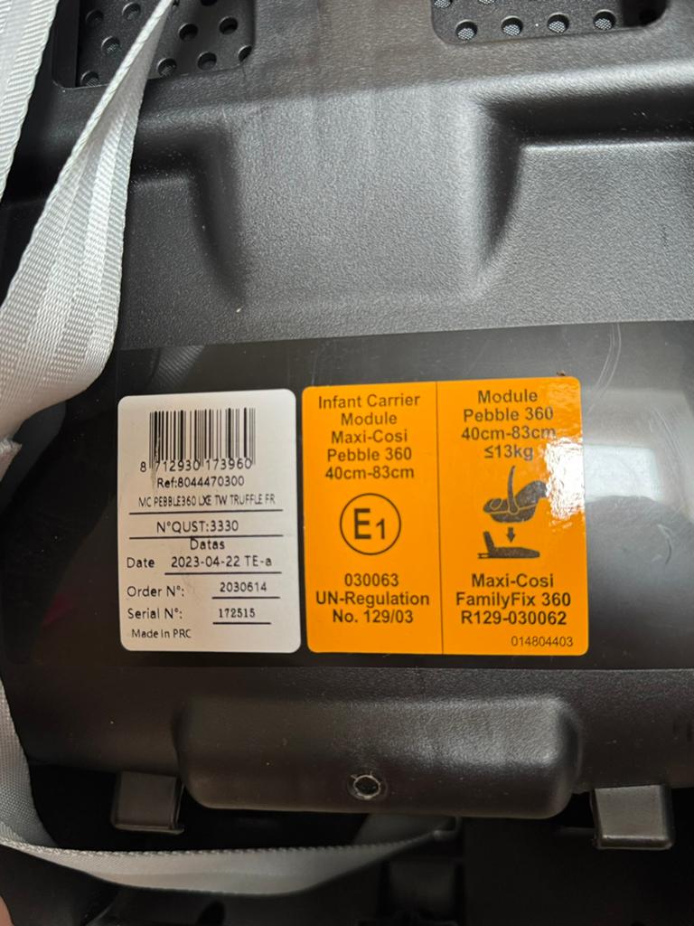 Maxi cosi pepple 360, Kinderen en Baby's, Autostoeltjes, Ophalen, Zo goed als nieuw, Isofix, 0 t/m 13 kg