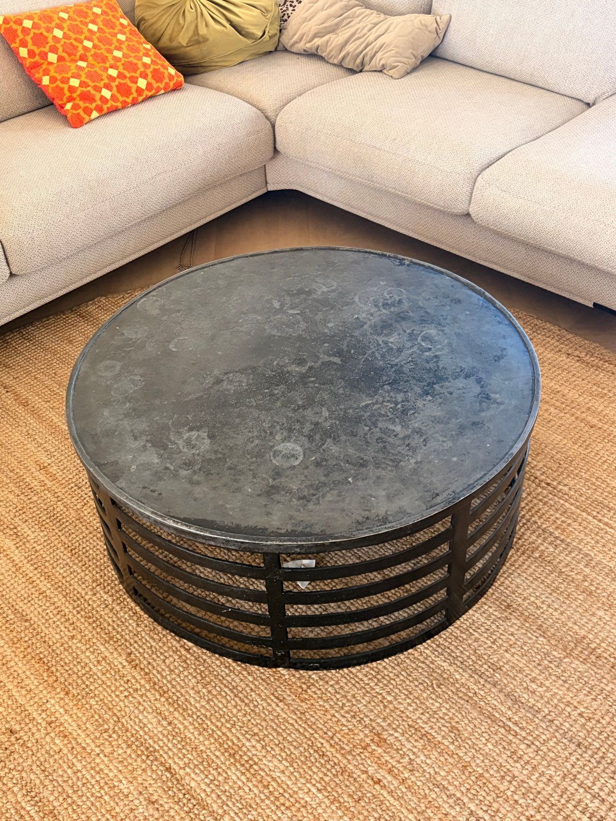 Goossens Salontafel Rond - Diameter 90 cm, Hoogte 35 cm, Ophalen, Gebruikt, Rond, 50 tot 100 cm