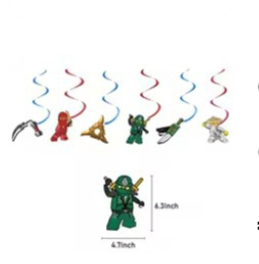 Ninjago Feestversiering - Swirl Decoratie Set, Ophalen of Verzenden, Nieuw, Versiering, Film of Tv