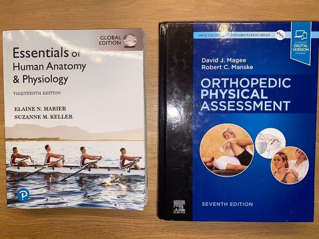 Studieboeken Fysiotherapie Hanzehogeschool, Zo goed als nieuw, Beta, Elsevier, HBO