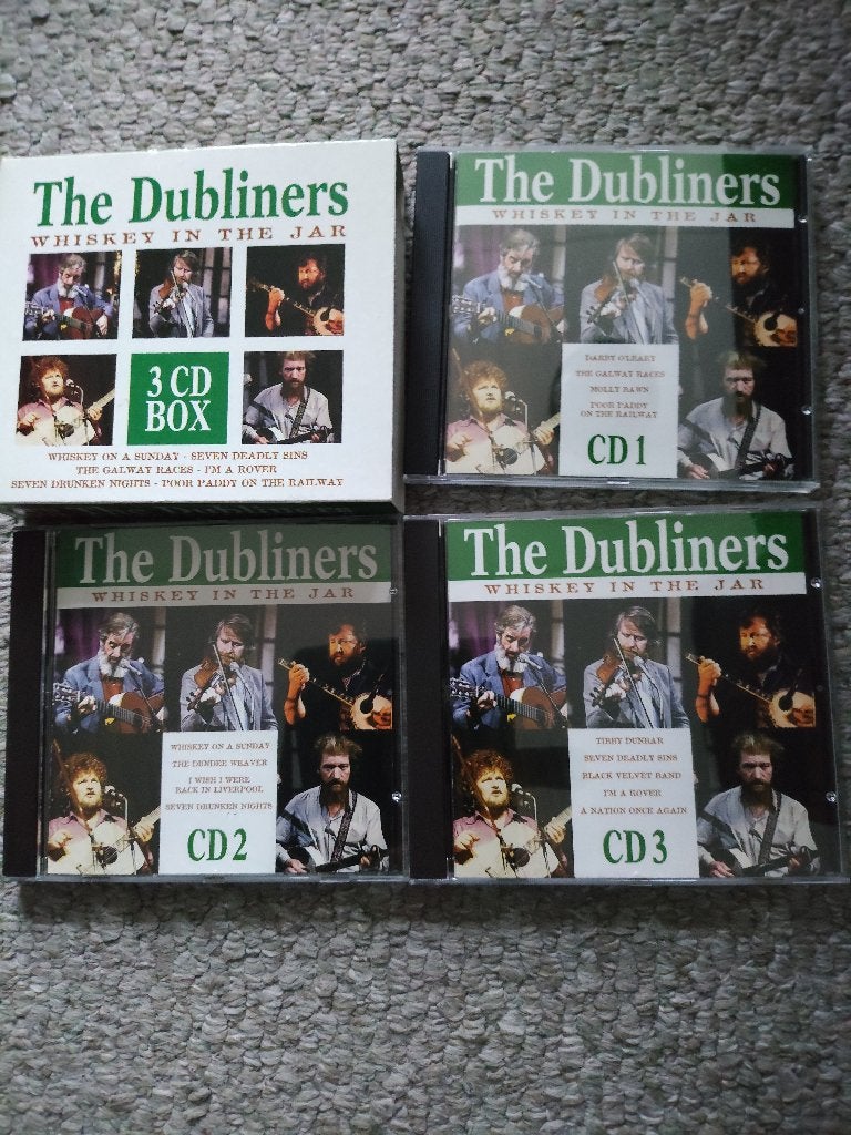 cd box met 3 cd's The Dubliners Wiskey in the Jar, Cd's en Dvd's, Ophalen of Verzenden, Zo goed als nieuw