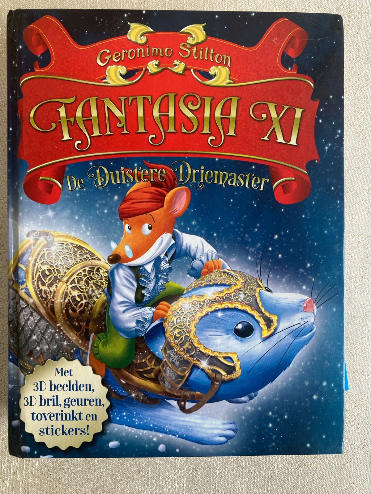 Geronimo Stilton Fantasia XI - De Duistere Driemaster, Boeken, Ophalen, Zo goed als nieuw, Sprookjes