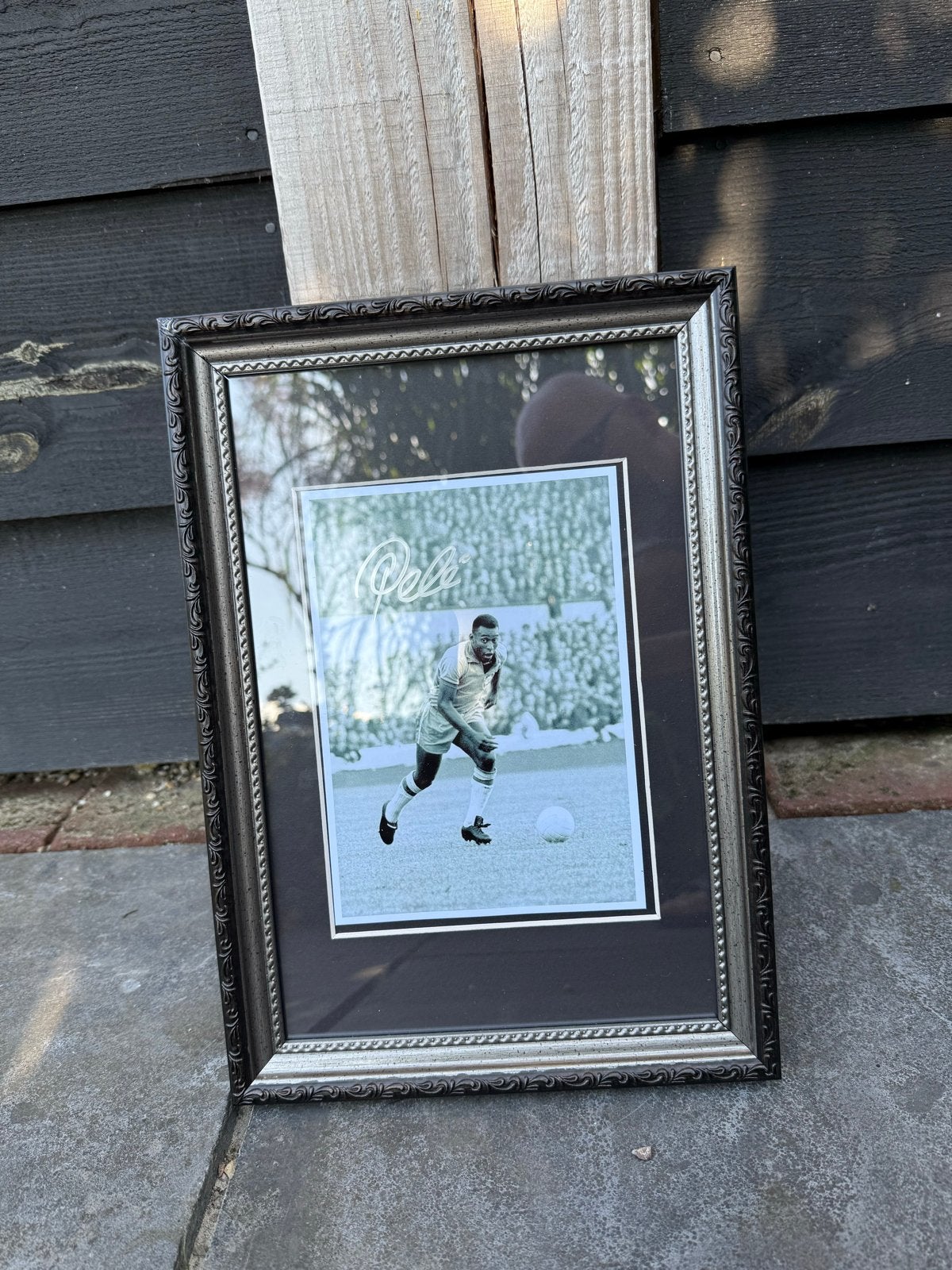 Gesigneerde foto van voetbalicoon Pelé - Ingelijst, Ophalen of Verzenden, Nieuw