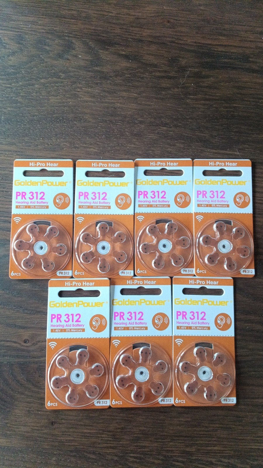42 GoldenPower PR 312 Hoortoestel Batterijen 1.45V, Ophalen of Verzenden, Nieuw