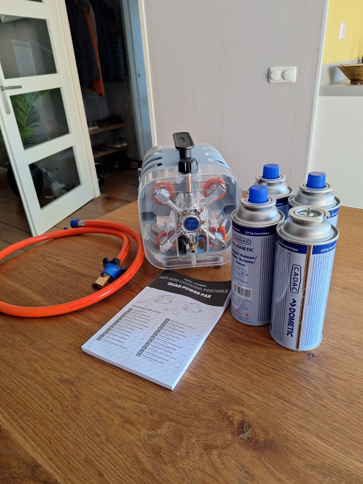 Cadac Dometic Quad Power Pak met gaspatronen, Caravans en Kamperen, Kampeeraccessoires, Ophalen, Nieuw