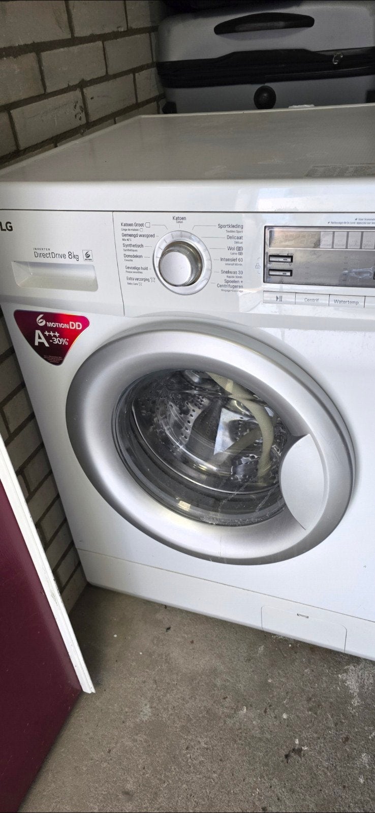 LG DirectDrive 8kg Wasmachine, Witgoed en Apparatuur, 1200 tot 1600 toeren, Gebruikt, 8 tot 10 kg, Ophalen of Verzenden