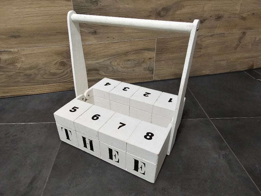 LEUKE HOUTEN THEEDOOS, Gebruikt, Hout, Ophalen of Verzenden, Voorraadpot