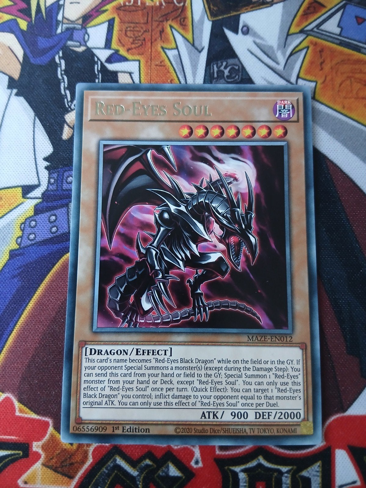 Red-Eyes Soul - Rare MAZE - Yu-Gi-Oh, Ophalen of Verzenden, Zo goed als nieuw