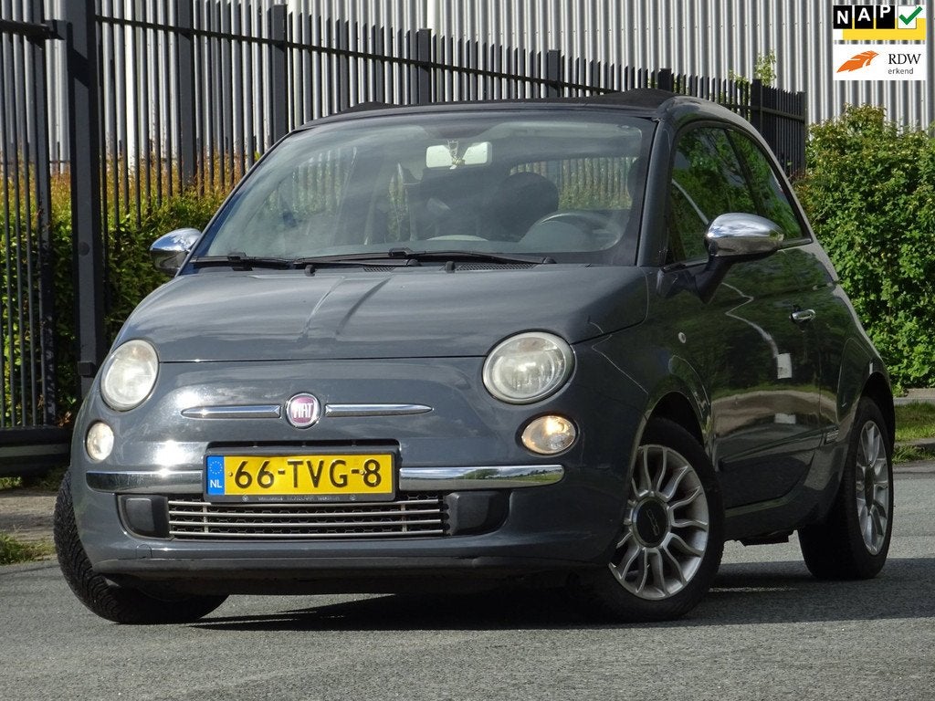 Fiat 500 C 0.9 TwinAir Lounge NAP/LEER/NAVI/AIRCO/PDC, Euro 5, 86 pk, Gebruikt, 31 €/maand