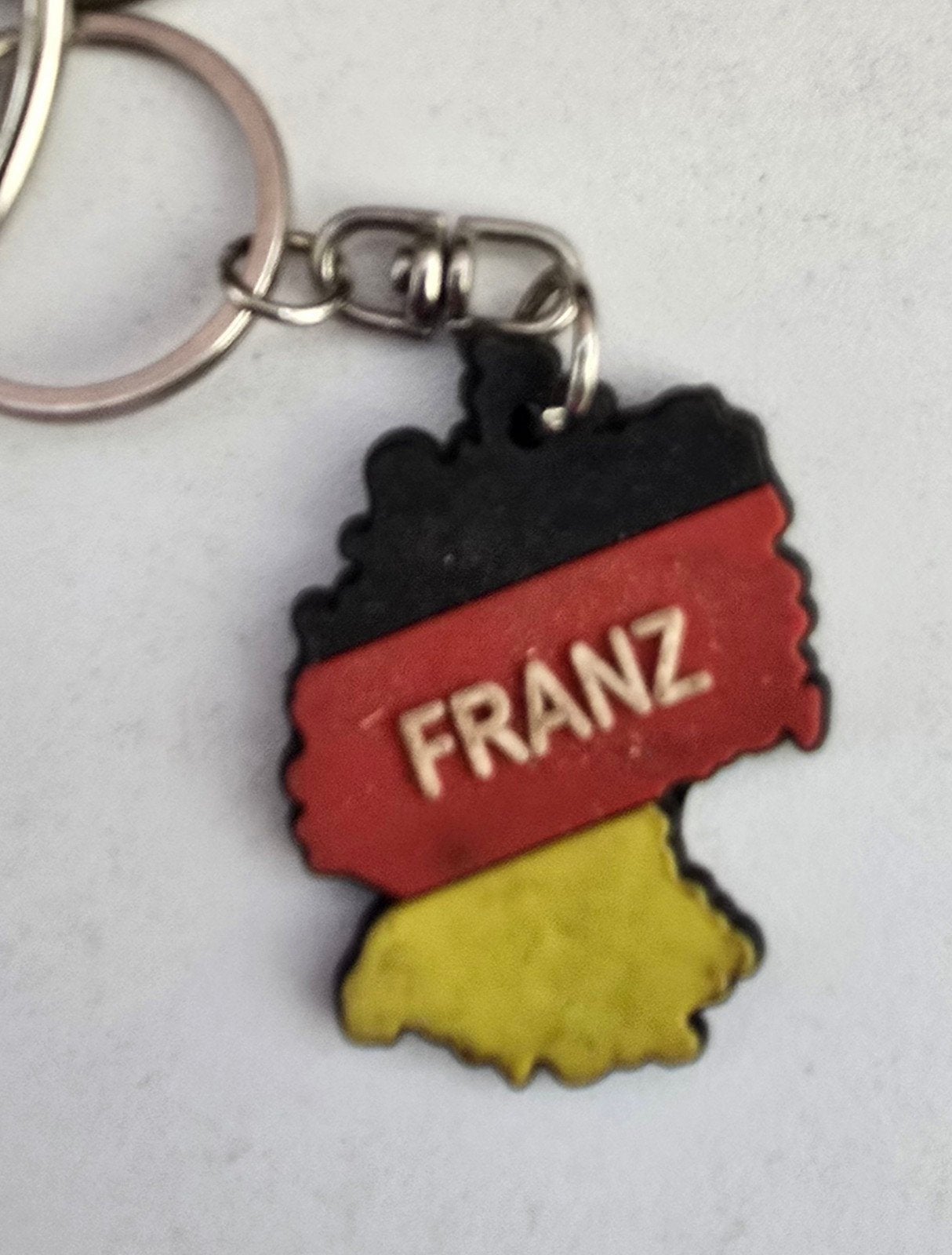 Sleutelhanger Duitsland met naam Franz, Ophalen of Verzenden