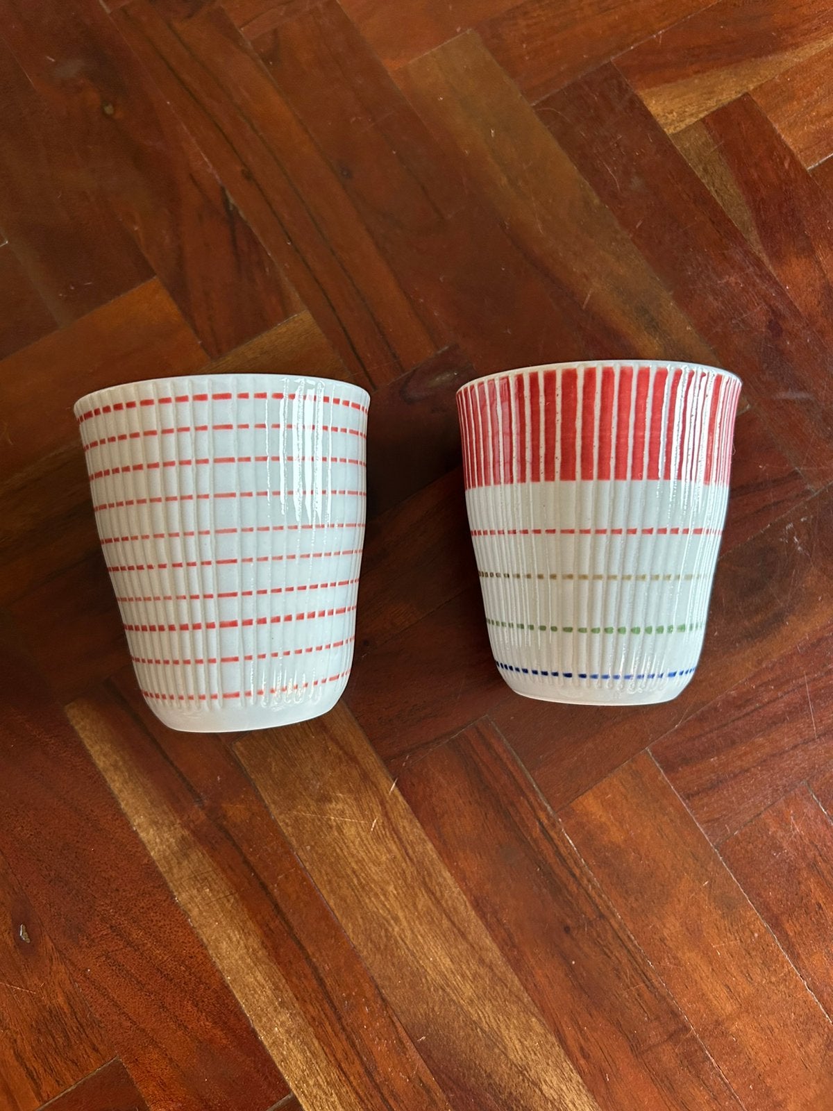 Pols Potten 2 kopjes 9,5cm hoog nieuw, Nieuw, Ophalen of Verzenden, Overige stijlen, Kop(pen) en/of Schotel(s)