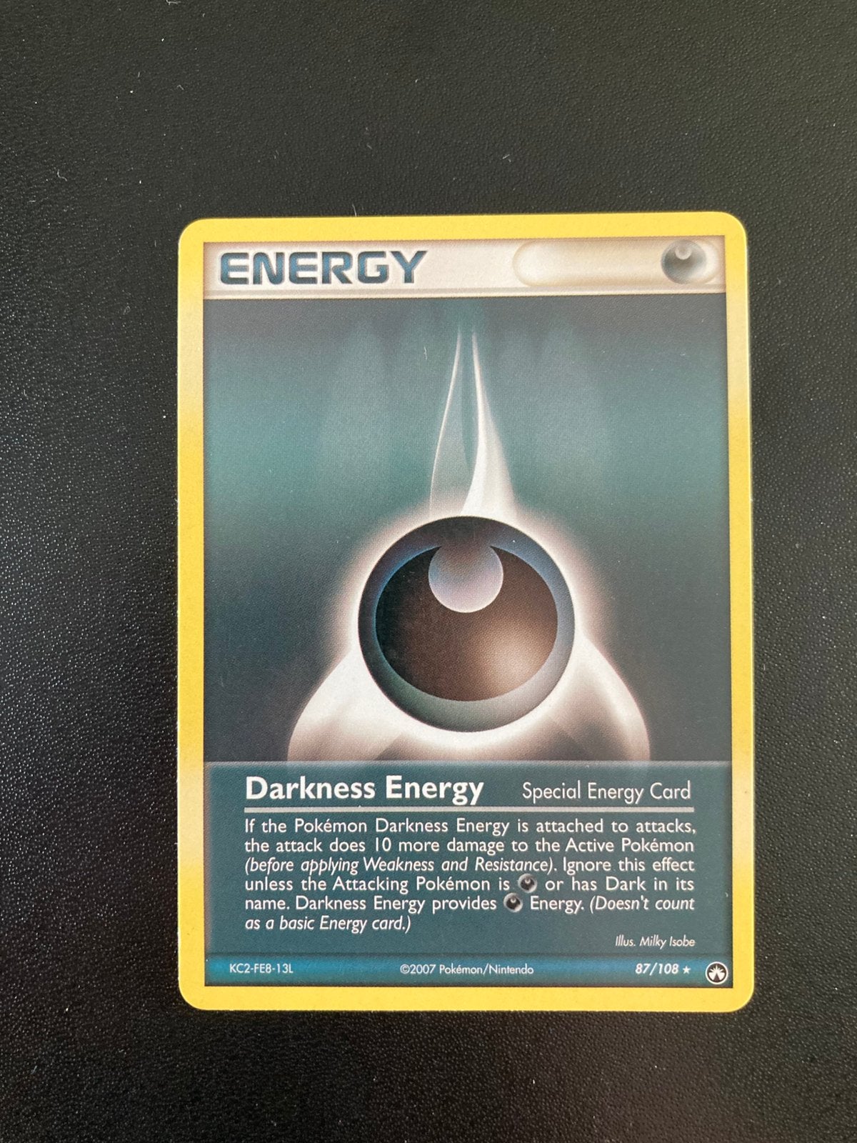 Pokemon kaart Darkness Energy, Ophalen of Verzenden, Zo goed als nieuw