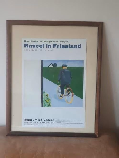 Tentoonstellingsposter Raveel in Friesland 2007 Heerenveen, Antiek en Kunst, Ophalen