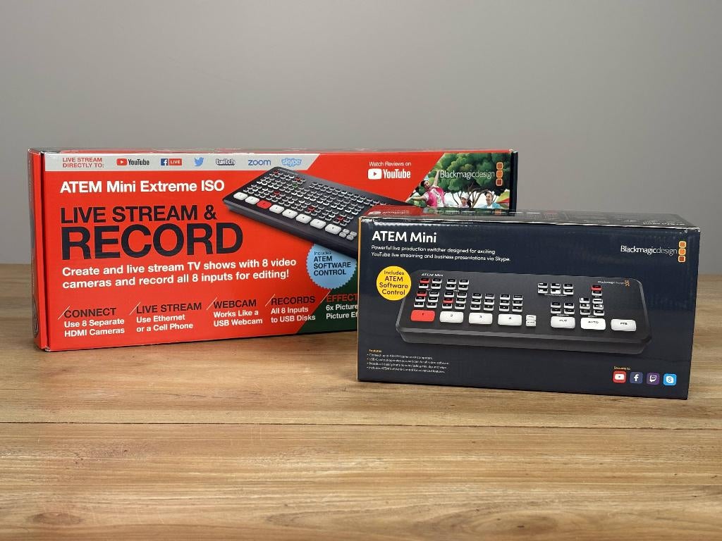 Blackmagic ATEM Mini + Extreme ISO | Livestream switchers, Ophalen, Nieuw, Video