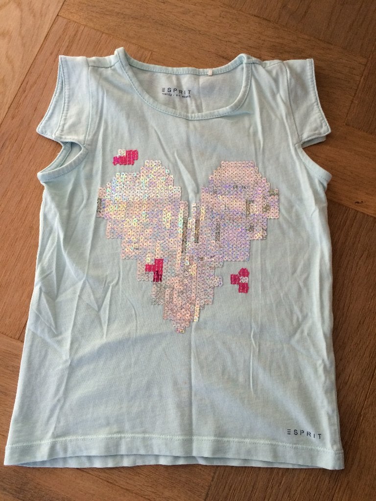 Superleuk zgan zomers shirtje van Esprit maat 116/122, Meisje, Ophalen of Verzenden, Zo goed als nieuw, Esprit