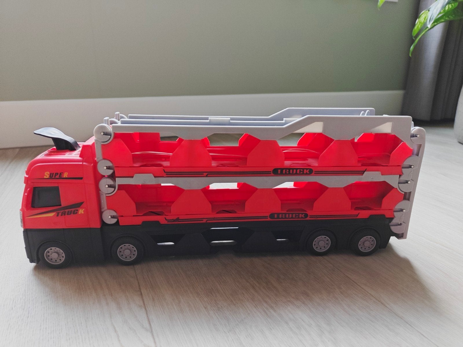 Vrachtwagen Racebaan - Speelgoed Truck met Uitklapbare Baan, Zelf te bouwen, Handmatig, Ophalen, Overige merken