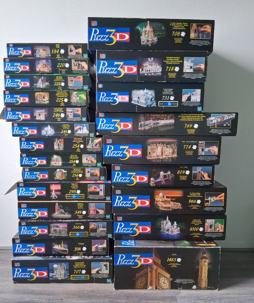 Diverse puzz3D puzzels, Ophalen of Verzenden, 500 t/m 1500 stukjes, Zo goed als nieuw, Rubik's of 3D-puzzel