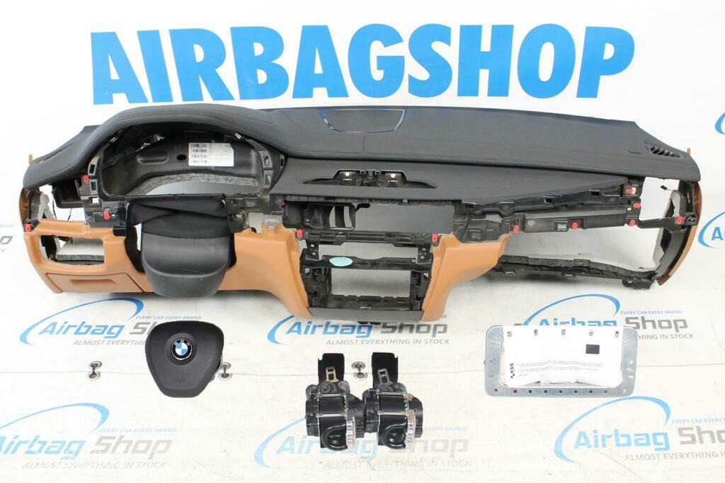 Airbag set Dashboard zwart/cognac HUD stiksels BMW X6 F16, Auto-onderdelen, Dashboard en Schakelaars, Gebruikt, Ophalen of Verzenden