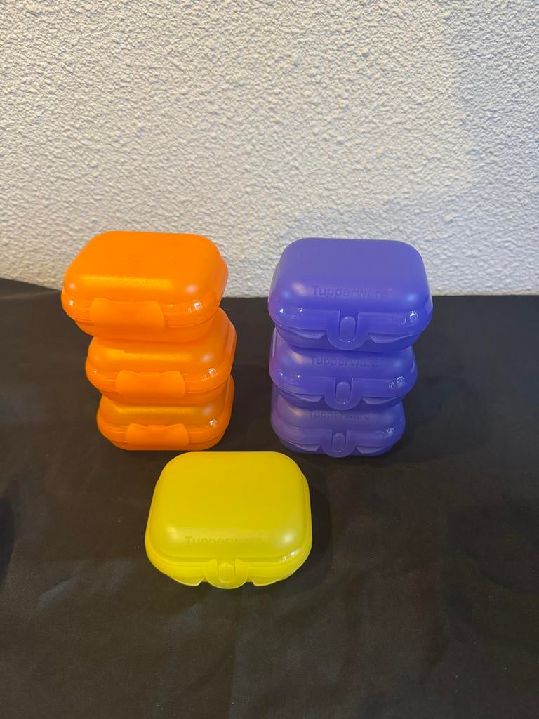 Tupperware Mini Smartclip - Nieuw, Huis en Inrichting, Ophalen of Verzenden, Nieuw, Oranje, Bus of Trommel