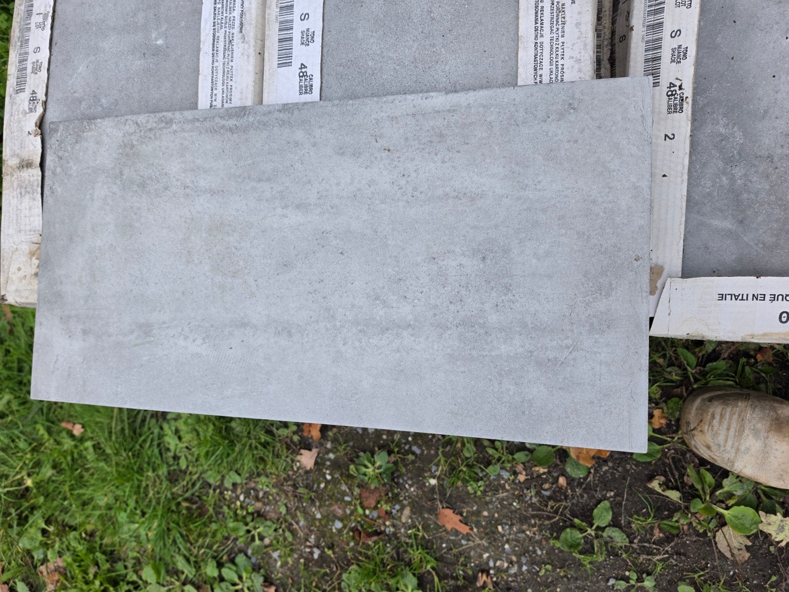 Nieuwe Proton Gris Keramische Vloertegels 30x60 cm, Ophalen, 40 tot 60 cm, Keramiek, Nieuw