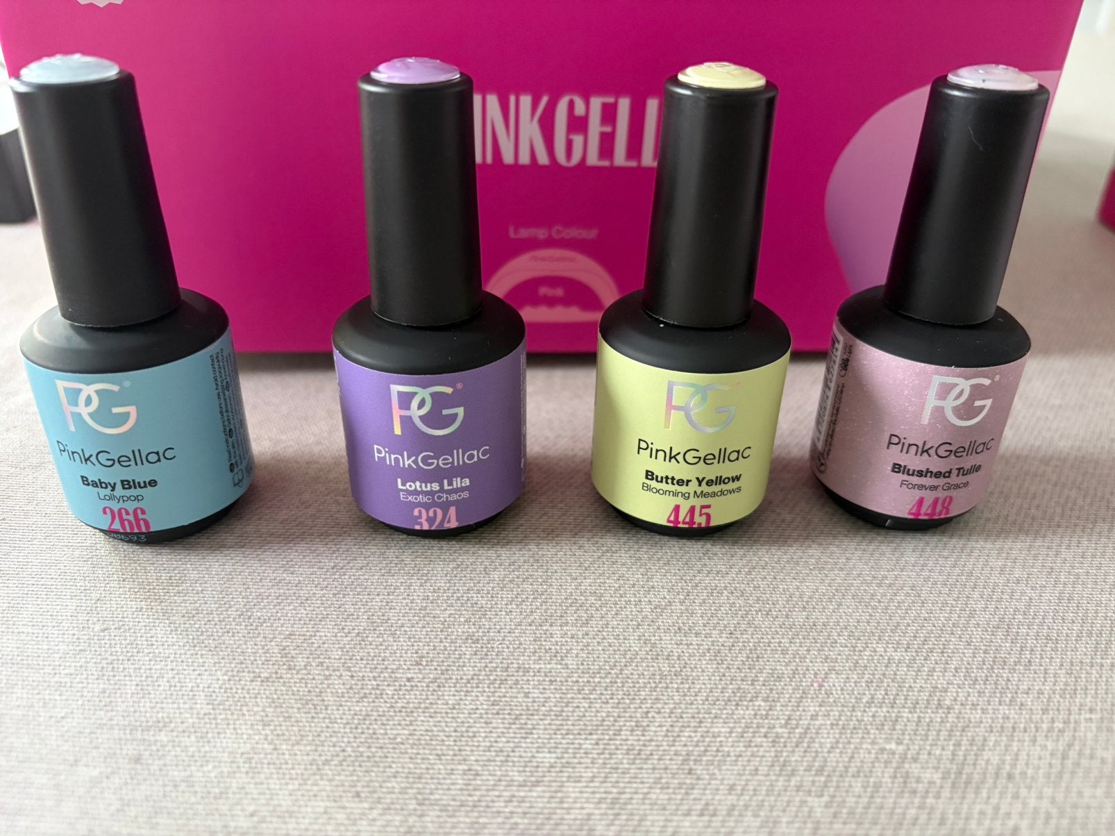 4 flesjes pink gellac, Sieraden, Tassen en Uiterlijk, Ophalen, Nieuw, Overige kleuren, Handen en Nagels