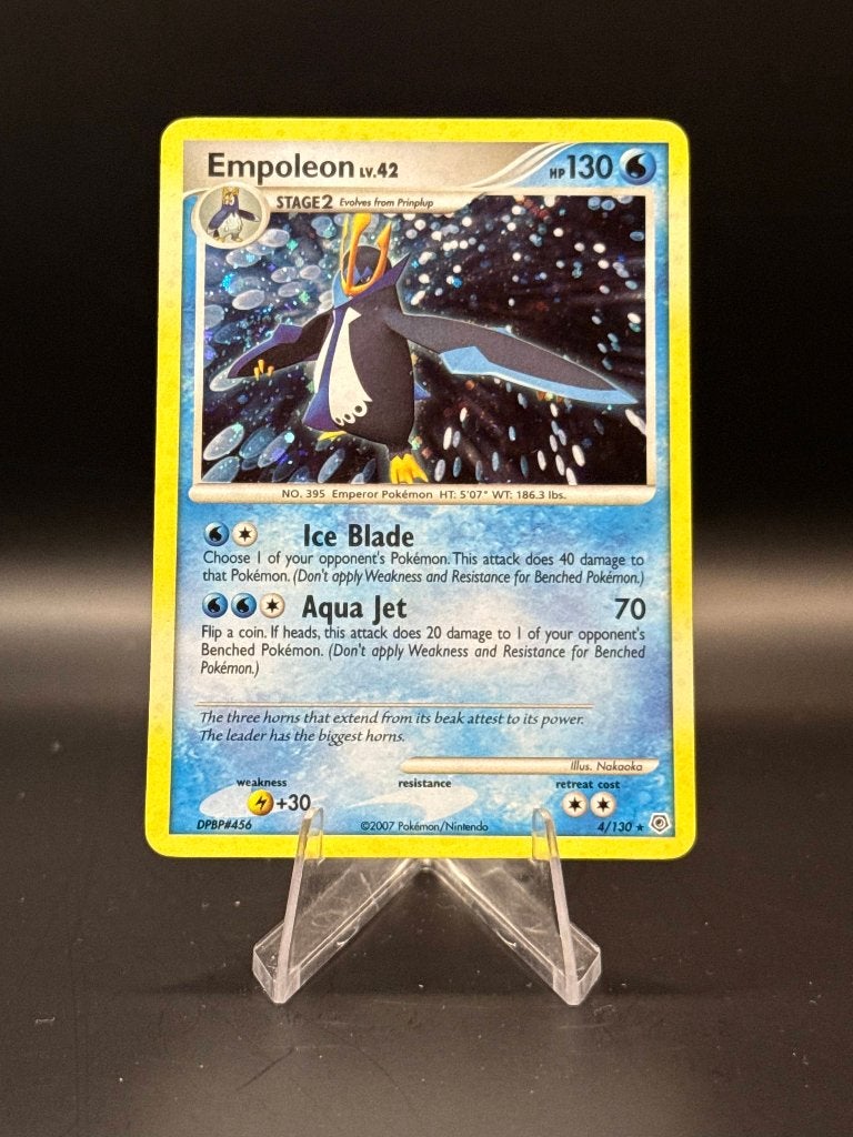 Empoleon lv42	4/130	Japans	EX | Pokemon, Ophalen of Verzenden, Zo goed als nieuw, Losse kaart, Foil