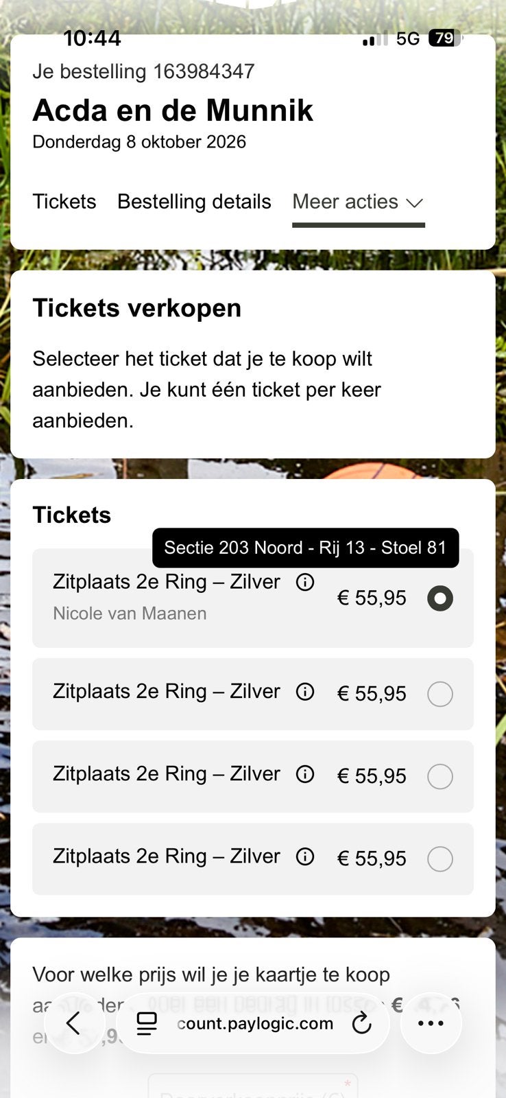 4 tickets voor Acda en de Munnik op 8 oktober, Drie personen of meer